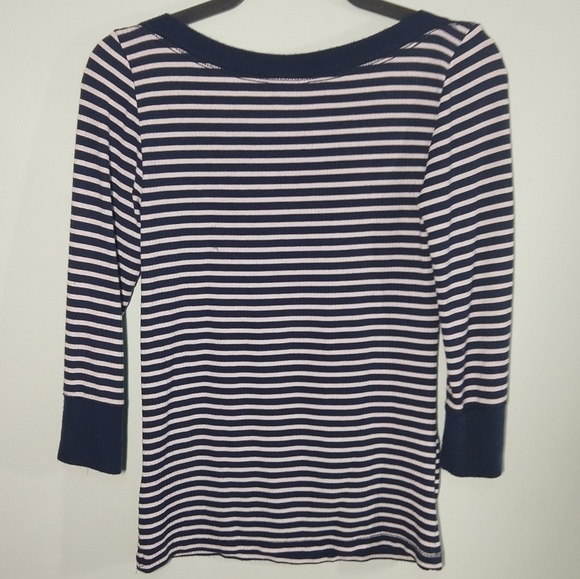 Anthropologie Striped Long Sleeve T-shirt - Picture 2 of 4